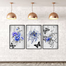 Home Hand Painted on Canvas DIY Butterfly Oil Paint By Numbers Drawing Kit Craft