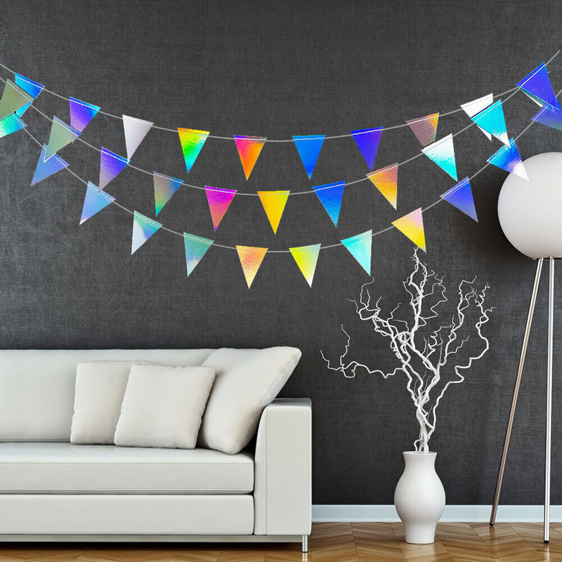 Star Paper Garland Ornaments Birthday Party DIY Wedding Decor (Triangle)