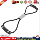 Yoga Resistance 8 Word Pull Rope Chest Expander Muscle Training (Black) Newly