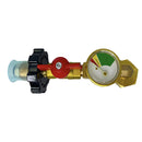 QCC1 Propane Refillable Propane Tank Angle Adapter Pressure Gauge Control Valve.