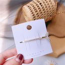 Rhinestone Hair Clip Women Girl Fishtail Shiny Hairpins Korean Crystal Bars