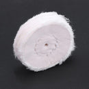 White Cotton Lint Cloth Wood Metal Mirror Polishing Buffing Wheel(50mm) Newly