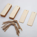 Label Desk Supplies Wooden Bookmark Blank Reading Book mark Diy Handmade Craft