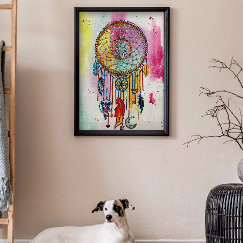 DIY 5D Mosaic Dream Catcher Part Drill Special Shape Diamond Painting Kit