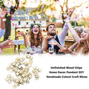 Creative Cutout Wood Chips Wedding Hang Decor Pendant DIY Handmade Craft Slices