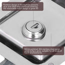 Stainless Steel Garage Door Paddle Door Latch Cabinet Lock Handle Lock Box Lock
