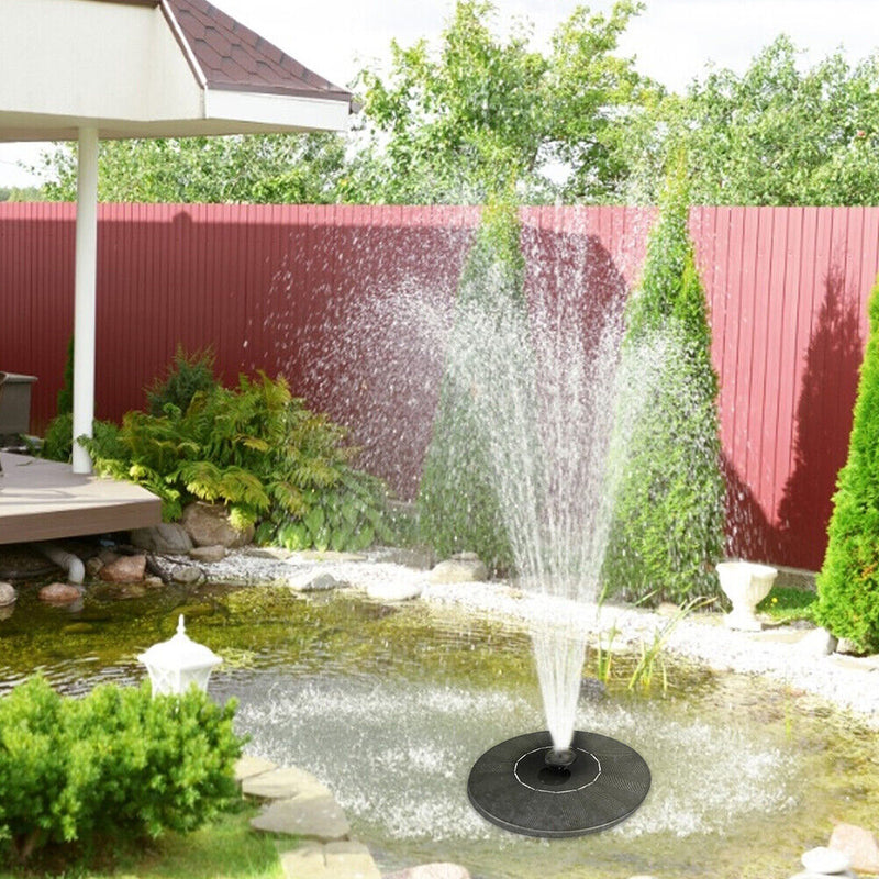 Floating Solar Powered Fountain Pond Bird Bath Water Fountain Pump (13cm)