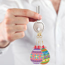 5pcs Diamond Painting DIY Full Special Shaped Easter Keychains Kit (YSK77) Newly