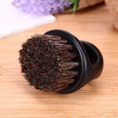 Men Beard Brush Mustache Shaving Brush Facial Hair Comb Duster(Dark Brown) Newly