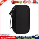 Digital Storage Bag Organizer Portable Data Cable Earphones Holder (Black) Newly