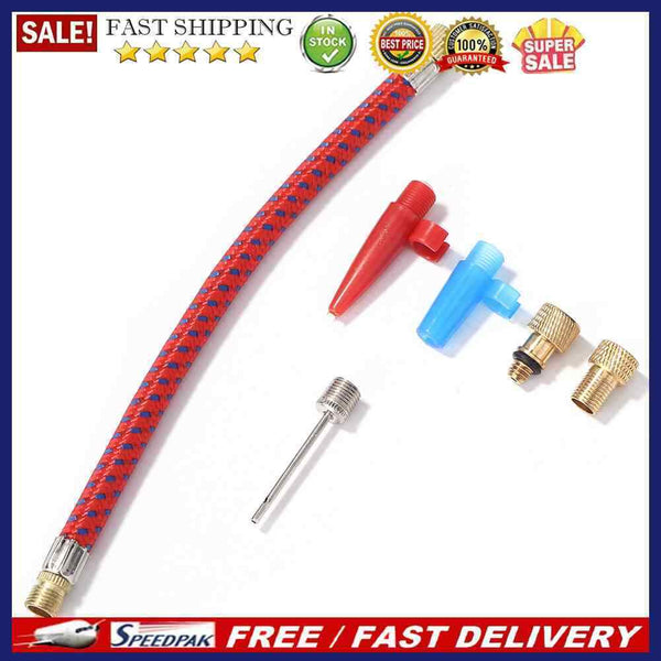 6pcs/set Bike Wheel Air Pump Adapter Inflating Needle MTB Valve Connector H