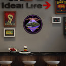 Car Round Retro Metal Plate Tin Sign Plaque Poster for Bar Club Cafe Crafts