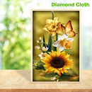 5D Full Drill Diamond Painting Flower Butterfly Embroidery Craft Kit Home Dec