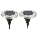 8x12LED Solar Buried Light Waterproof Outdoor Lawn Ground Lamp (Warm White)