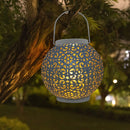 Creative Hollow Ball Solar LED Lantern Light Garden Yard Pathway Lighting Lamp