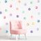 Multicolor Dots Wall Stickers Polka Dot Decals Stickers For Kids Decor C6I6