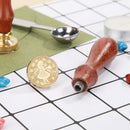 Retro Envelope Various Patterns Sealing Wax Copper Stamp Custom Supply (B)