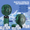 #A Portable Fan USB Rechargeable Cooling Pocket Fan 5-Speed Adjustable Ventilado