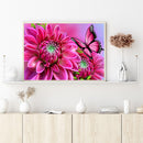 5D flower and butterfly series round diamond painting