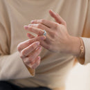 Single Coil Opening Ring Balls Anti Stress Peace Ring Jewellry Gift for Gir