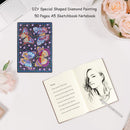 DIY Butterfly Special Shaped Diamond Painting 50 Pages A5 Office Sketchbook Gift