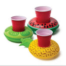 6pcs Floating Inflatable Drinks Cup Holder Pool Party Floats Bar Coasters Toys
