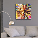 Wood Sticks Photo Canvas Oil Painting Artworks Display Frame (24x24cm)