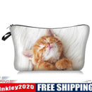 Cat Printed Hand Hold Travel Storage Cosmetic Bag Toiletry Bag