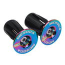 MEROCA 2pcs Bicycle Bar Grip End Cap MTB Bike Handlebar End Plug (Colorful)