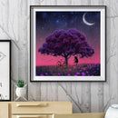 5D DIY Diamond Painting Tree Girl Full Round Drill Cross Stitch Home Decoration
