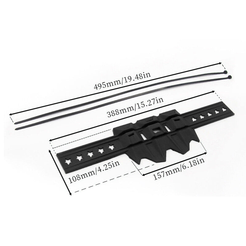 Universal Silicone Motorcycle Silencer Round Oval Exhaust Protector (Black)