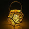Retro Solar Hanging LED Light Candle Lantern Garden Yard Decor Lamp