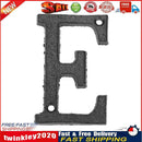 Metal Letters Cast Iron House Sign Doorplate DIY Cafe Wall Decoration (E) Newly