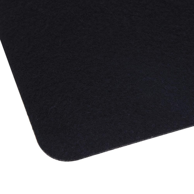 Simple Felt Cloth Mouse Pad Keyboard Cushion Office Desk Supplies(Black) Newly