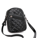 Casual Solid Soft PU Clutches Lattice Zipper Women Shoulder Totes Messenger Bags
