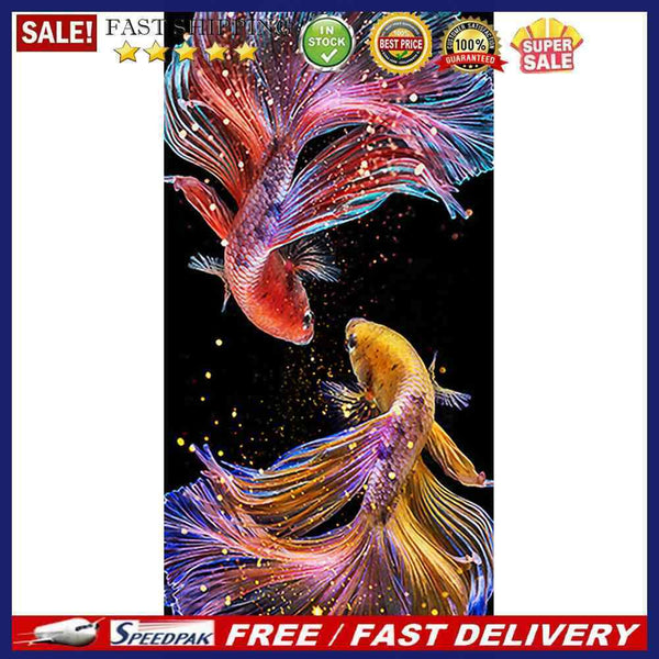 5D Diamond Painting Full Square Drill Koi Picture of Rhinestone