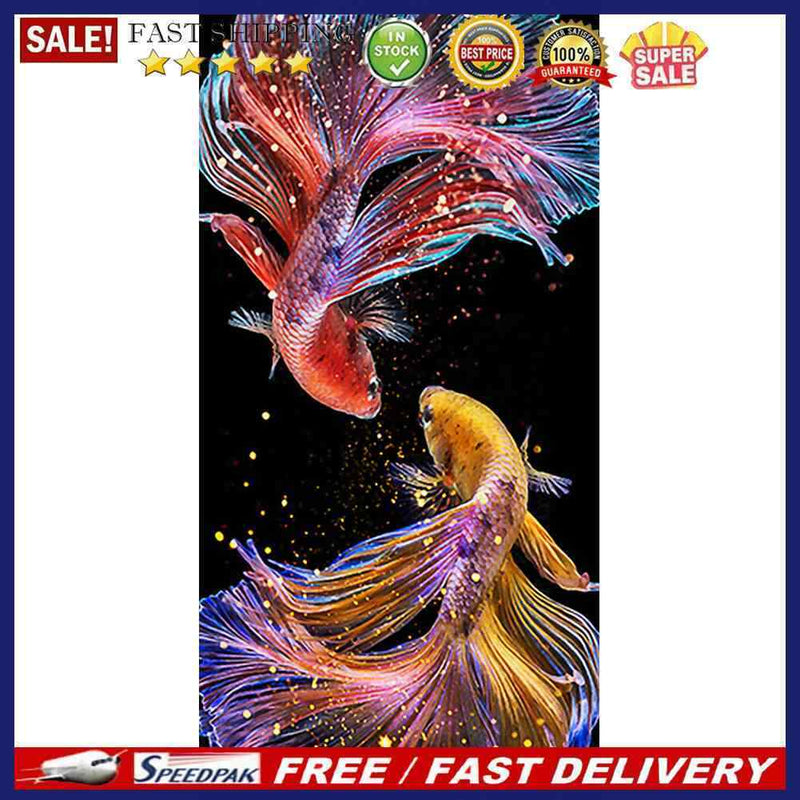 5D Diamond Painting Full Square Drill Koi Picture of Rhinestone