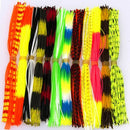 Sinking Soft Fishing Lures Beard Jig Bait Silicone Skirts Windless Rubber Squid