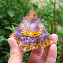 5cm Orgonite Pyramid Heal Reiki Orgone Energy Generator Crystal Stone (D) Newly