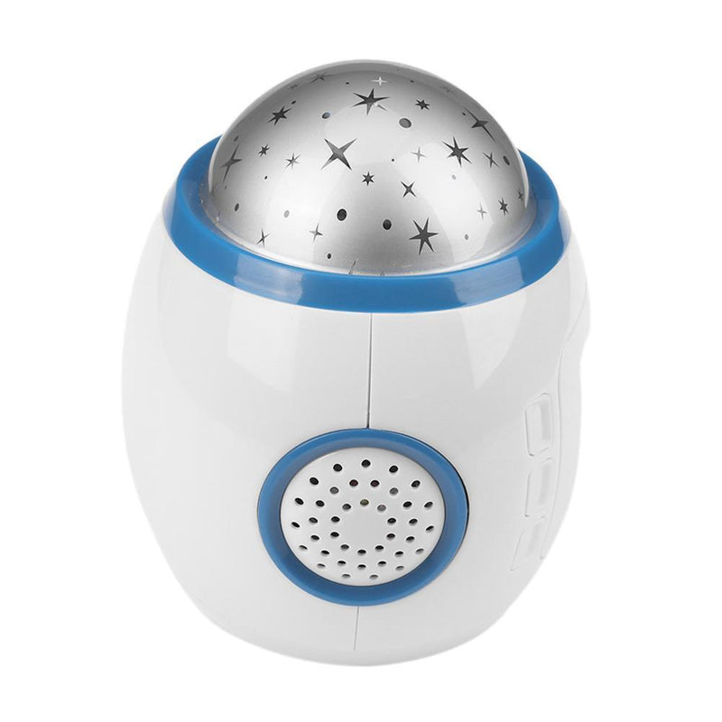Music Starry Star Snooze Alarm Clock Kids Room Calendar Light Projector