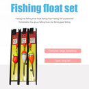 3pcs Fishing Bobber Line Kits Fishhook Buoy Fishing Float Set (Drop Type) Newly