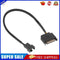 Sleeved SATA 15Pin to 3Pin 4Pin Fan Power Adapter Extension Cable Wire Cord