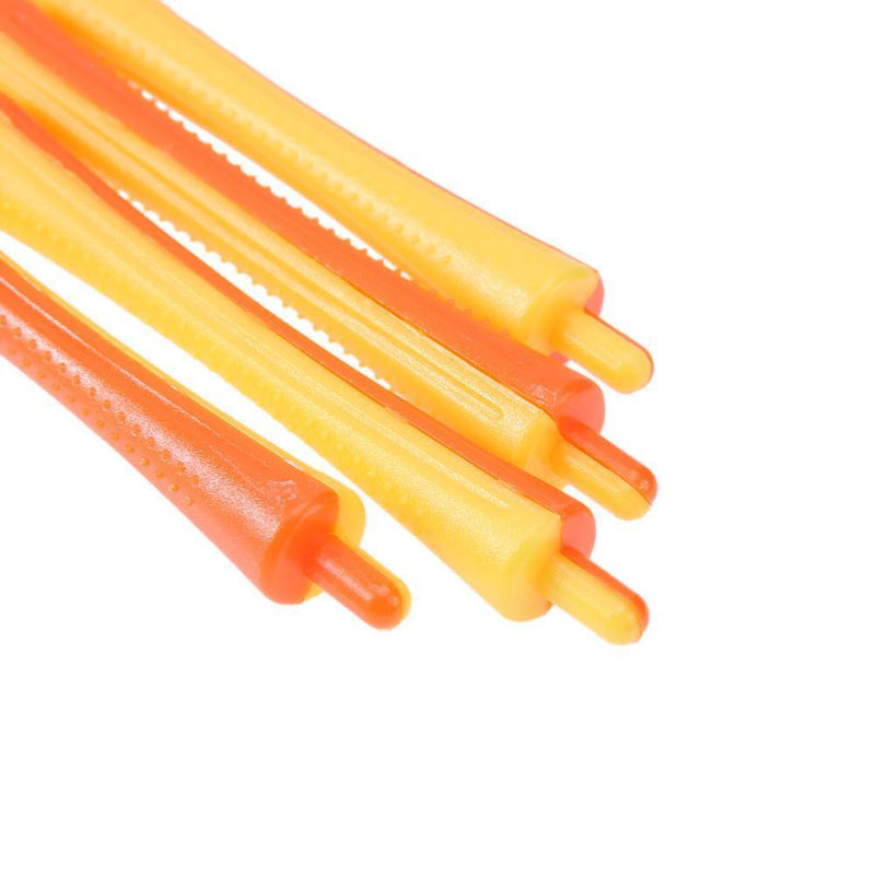 Domybest 12 Piece Cold Wave Rods Rubber Band Curlers Hairdressing Tool