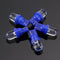 5x T10 194 W5W Blue LED Car Motorcycle Dome Instrument Lights Bulbs Lamps
