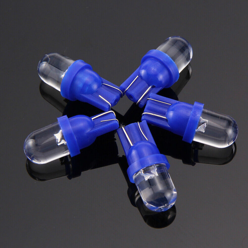 5x T10 194 W5W Blue LED Car Motorcycle Dome Instrument Lights Bulbs Lamps