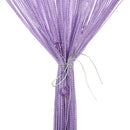 Decorative String Curtain Beads Wall Panel Fringe Room Door Window purple