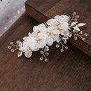 Jewelry White Flower Bridal Clips Bridesmaid Tiara Hair Combs Flower Hair Pin