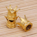 4PCS UNIVERSAL CROWN STYLE CAR TIRES AIR VALVE STEM CAP AUTOMOBILE TIRES STE