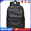 Large Men Backpack Waterproof Business School Laptop Casual Bagpack (Black)