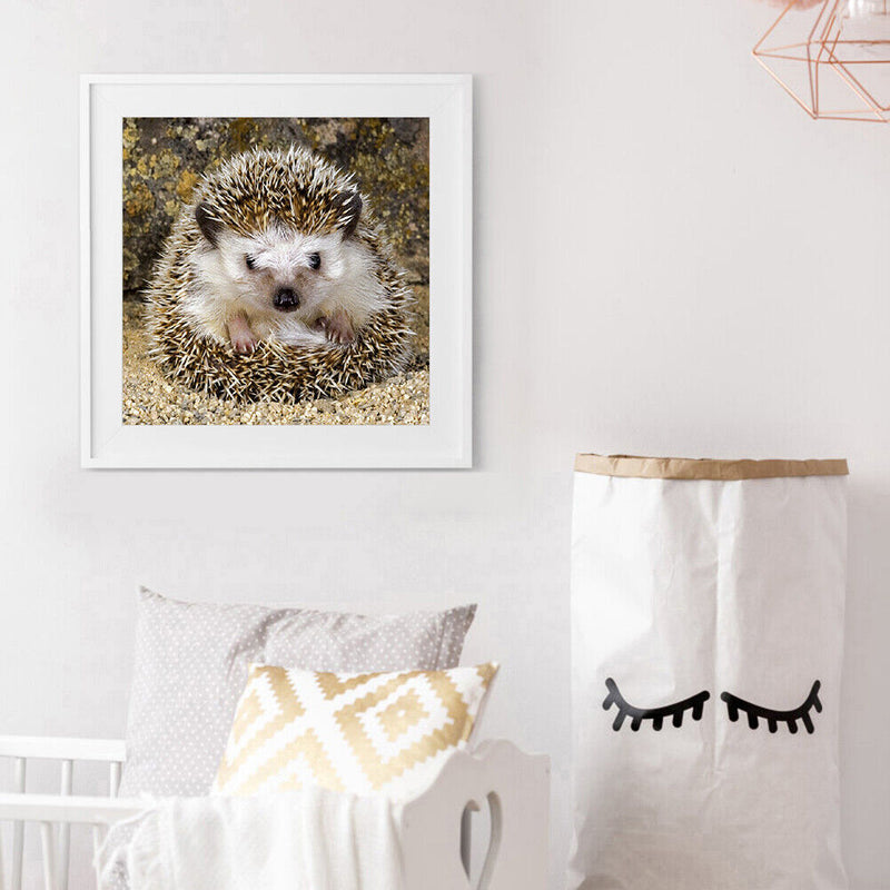 5D DIY Full Round Drill Diamond Painting Hedgehog Color Handmade Needlework Sets